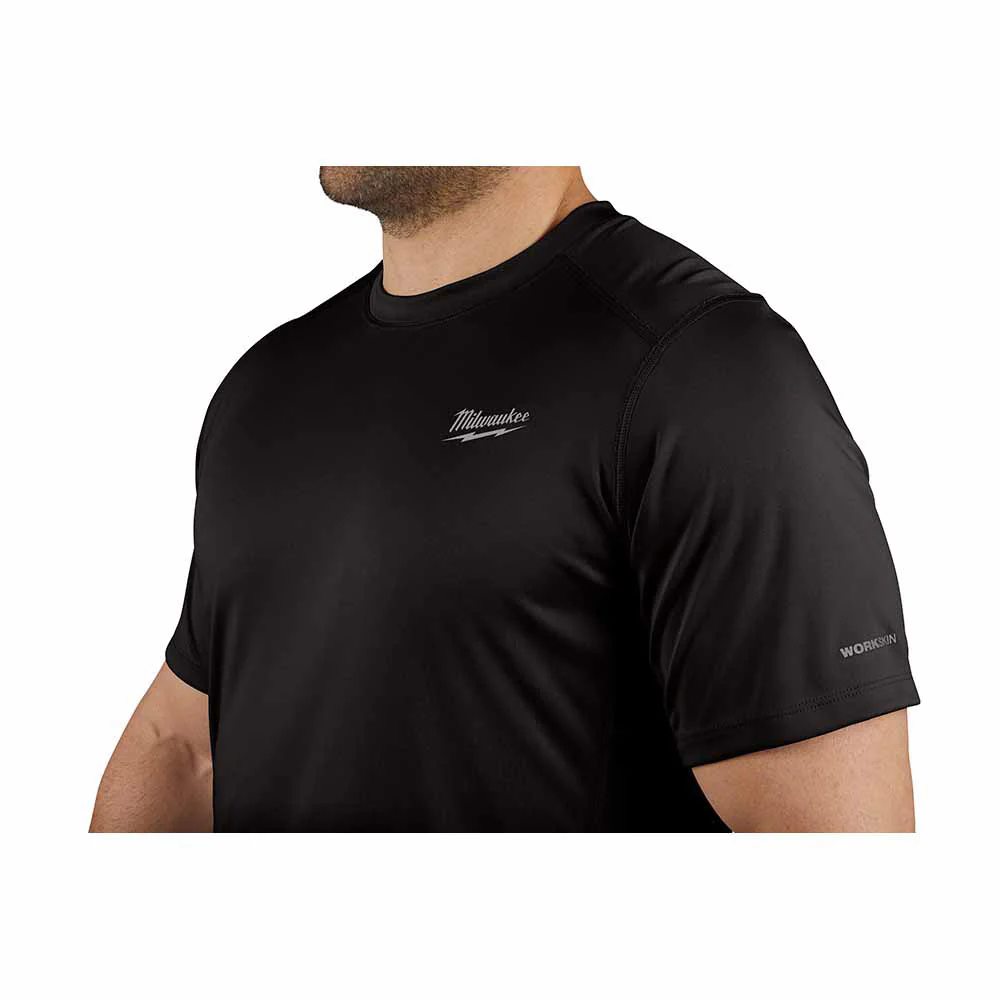 Milwaukee 414B WORKSKIN Lightweight Performance Shirt - Short Sleeve - Black - Toolusup