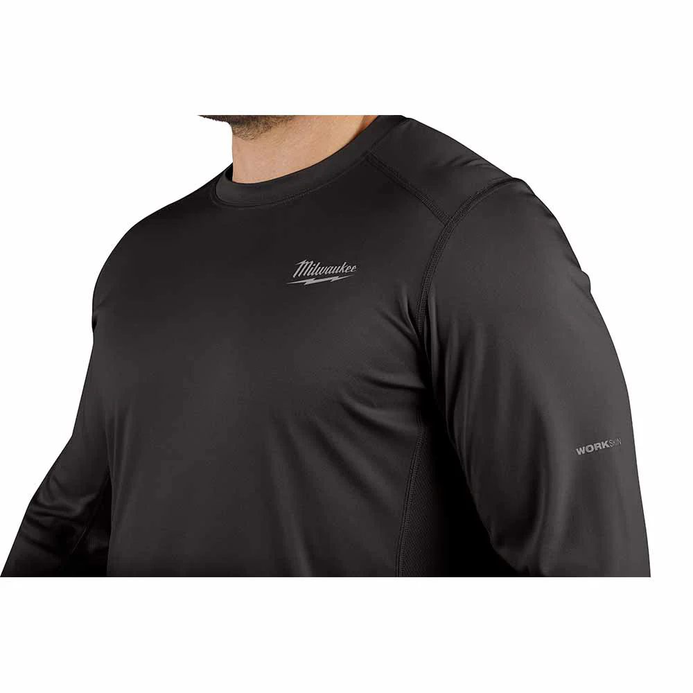 Milwaukee 415B WORKSKIN Lightweight Performance Shirt - Long Sleeve - Black - Toolusup